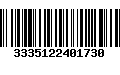 Código de Barras 3335122401730