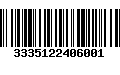 Código de Barras 3335122406001