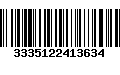 Código de Barras 3335122413634