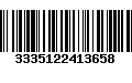 Código de Barras 3335122413658