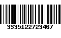 Código de Barras 3335122723467