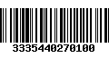 Código de Barras 3335440270100