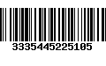 Código de Barras 3335445225105