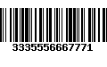 Código de Barras 3335556667771