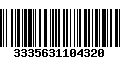 Código de Barras 3335631104320