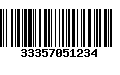 Código de Barras 33357051234