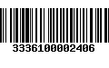 Código de Barras 3336100002406