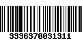 Código de Barras 3336370031311