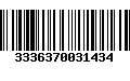 Código de Barras 3336370031434