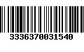 Código de Barras 3336370031540