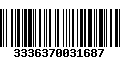 Código de Barras 3336370031687