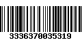 Código de Barras 3336370035319