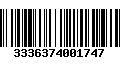 Código de Barras 3336374001747