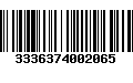 Código de Barras 3336374002065