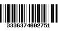 Código de Barras 3336374002751