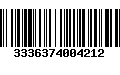 Código de Barras 3336374004212
