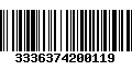 Código de Barras 3336374200119