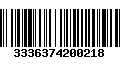 Código de Barras 3336374200218