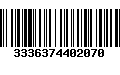 Código de Barras 3336374402070