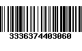 Código de Barras 3336374403060