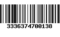 Código de Barras 3336374700138