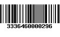 Código de Barras 3336460000296