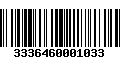 Código de Barras 3336460001033