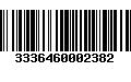 Código de Barras 3336460002382