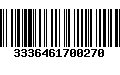 Código de Barras 3336461700270