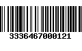 Código de Barras 3336467000121