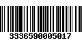 Código de Barras 3336590005017