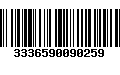 Código de Barras 3336590090259