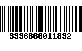 Código de Barras 3336660011832