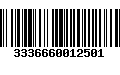 Código de Barras 3336660012501