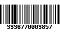 Código de Barras 3336770003857