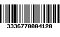 Código de Barras 3336770004120