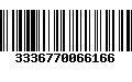 Código de Barras 3336770066166