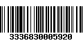 Código de Barras 3336830005920