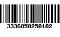 Código de Barras 3336850250102