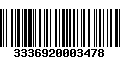 Código de Barras 3336920003478