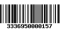 Código de Barras 3336950000157