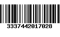 Código de Barras 3337442017028