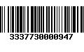 Código de Barras 3337730000947