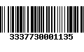 Código de Barras 3337730001135