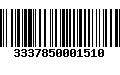 Código de Barras 3337850001510