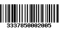 Código de Barras 3337850002005