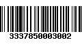 Código de Barras 3337850003002