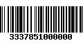 Código de Barras 3337851000000