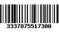 Código de Barras 3337875517300