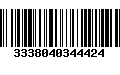 Código de Barras 3338040344424